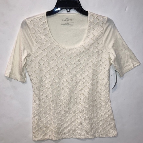 Talbots Lace T-shirt - Picture 1 of 9